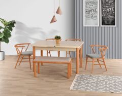 PARS MASA TAKIMI 4 SANDALYE İLE SET