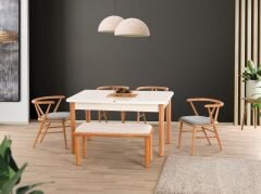 PARS MASA TAKIMI 4 SANDALYE İLE SET