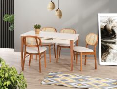 PARİS MASA TAKIMI 4 SANDALYE İLE SET