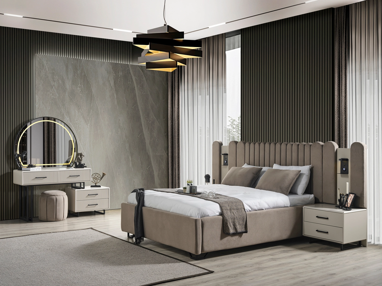Gold Black Line - Yatak Odası